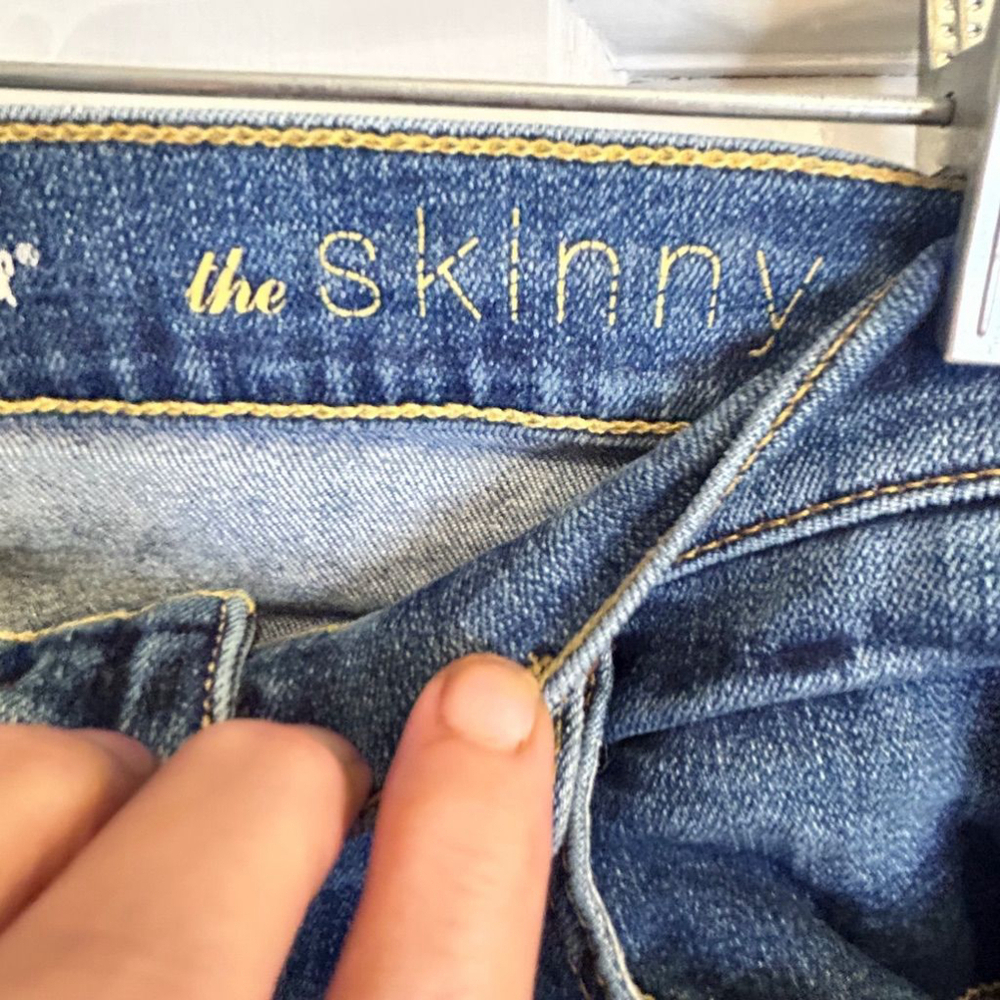 Women's 7 For All Mankind The Skinny Jeans - Size 26 Blue - Picture 7 of 11